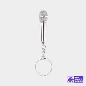 Llaveros promocionales micrófono