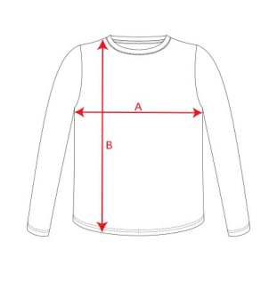 Esquema camiseta manga larga