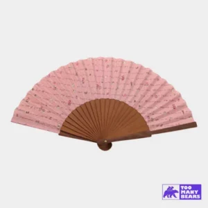 Abanico de madera personalizado para evento corporativo